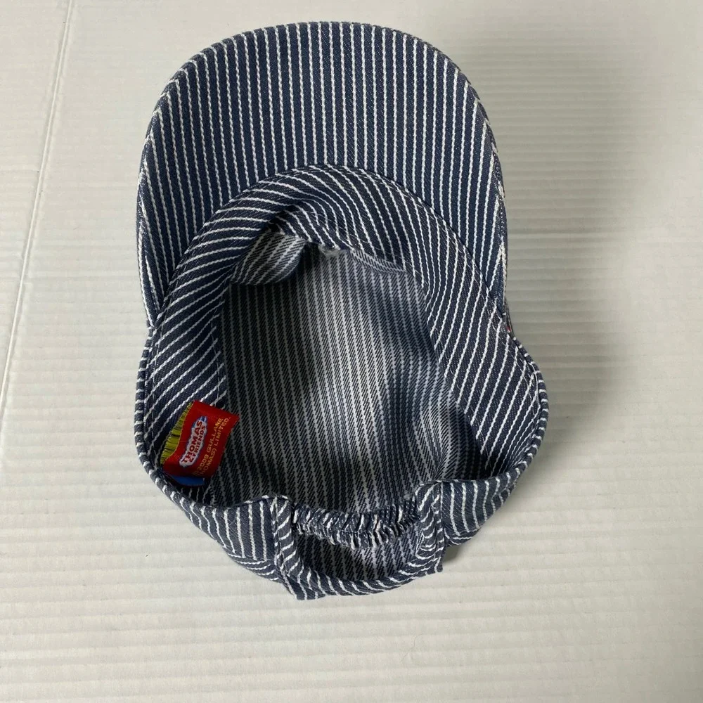 Vintage Thomas and‎ Friends Boys Engineer Cap Conductor Railroad Train Pinstripe